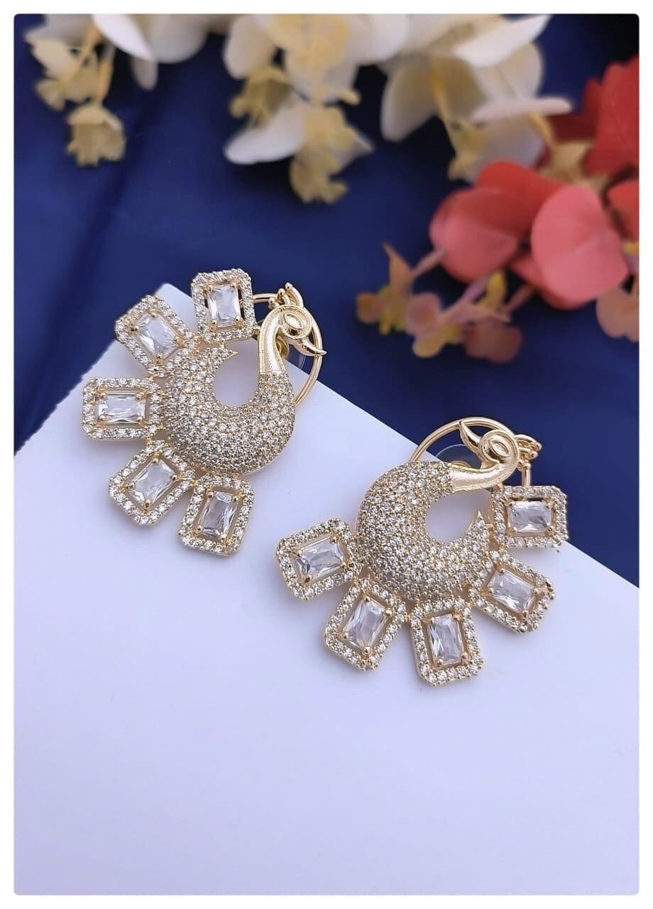 A D Rose Gold Earrings